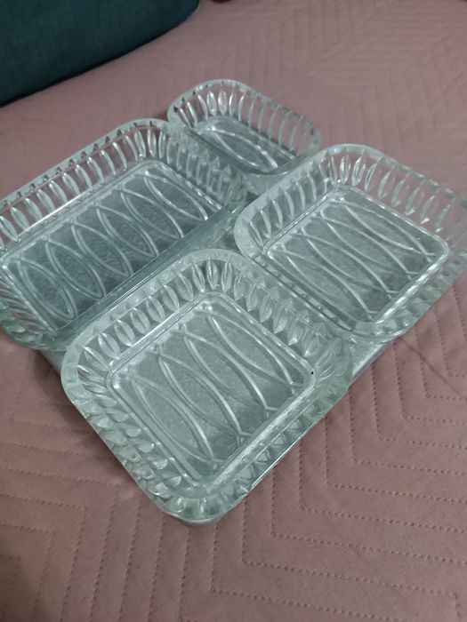 Салатниця, підставка для закусок кришталева