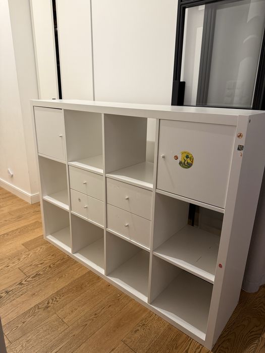 Szfka kallax biala 120x160 cm