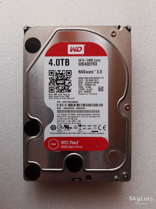 Жорсткий диск HDD 3.5" WD40EFRX 4 TB
