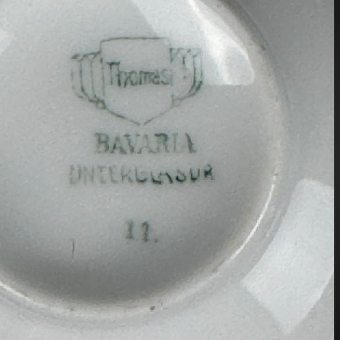 4x zestaw śniadaniowy trio Thomas Bavaria niebieski wzór B41/8277