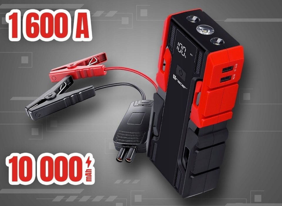 Jump Starter Booster Powerbank Starter 1600A 10000mAh 12V Mocny