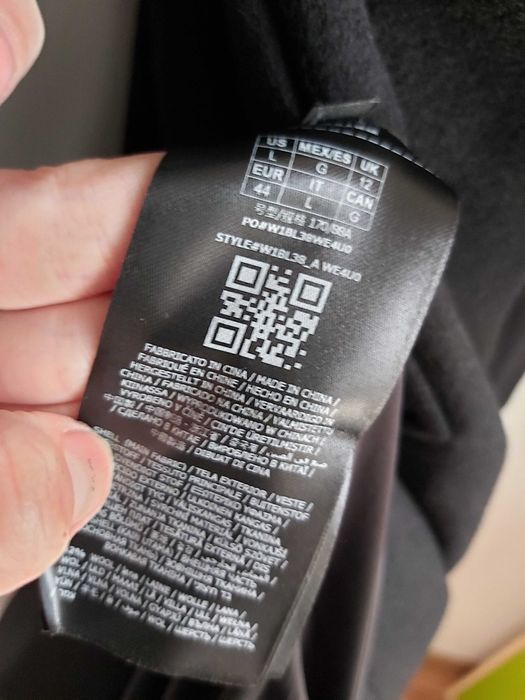 Nowy oryginalny wełniany plaszcz GUESS czarny L eu44