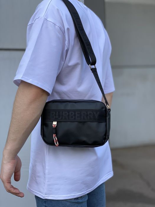 Мужская сумка Burberry чоловіча сумка барсетка месенджер через плече