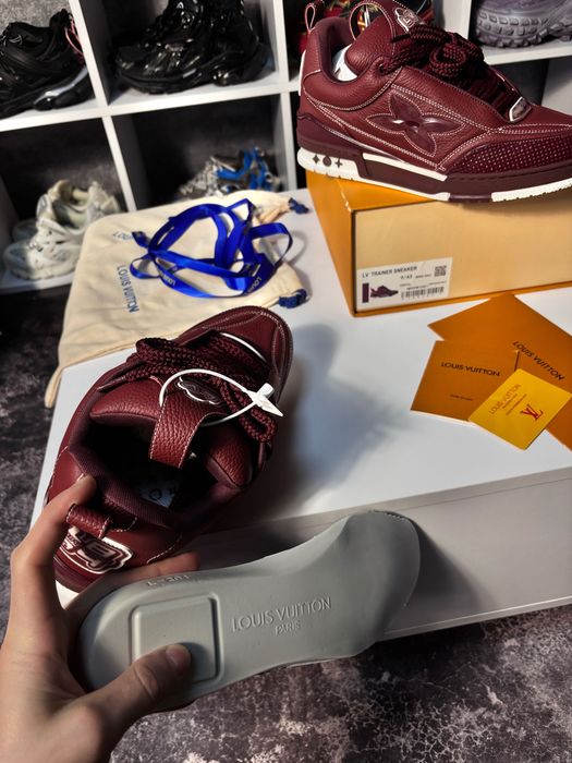 Кроссовки Louis Vuitton Skate Dark Red