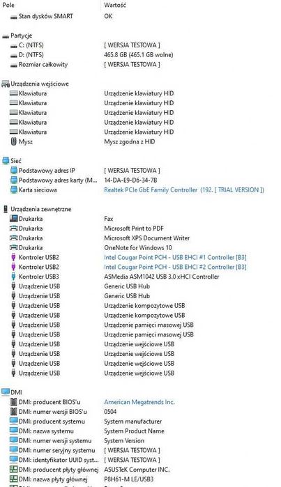 Komputer stacjonarny sprawny,cichy,Windows 10.