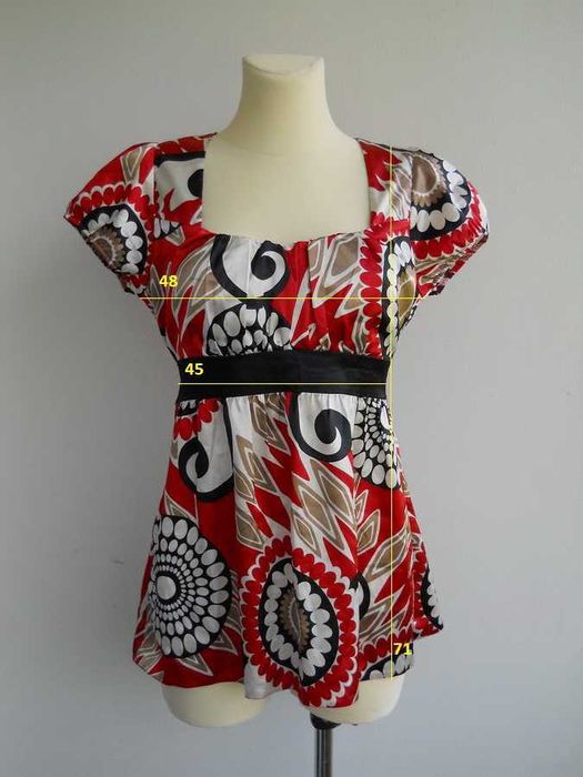 NEW LOOK piękna Elegancka Satynowa Tunika 42