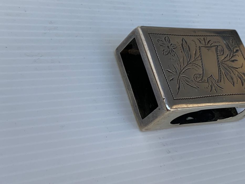 Capa em prata Javali para caixa de fósforos