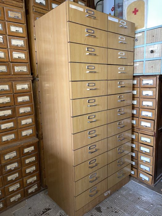 Картотека СССР Архивный шкаф Винтаж дизайн Ретро Лофт