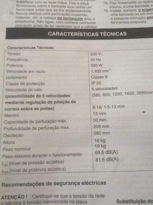 Engenho de furar 350 w