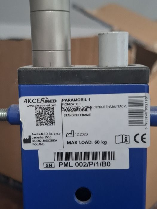 Pionizator statyczno dynamiczno rehabilitacyjny Aces Med Paramobil 1