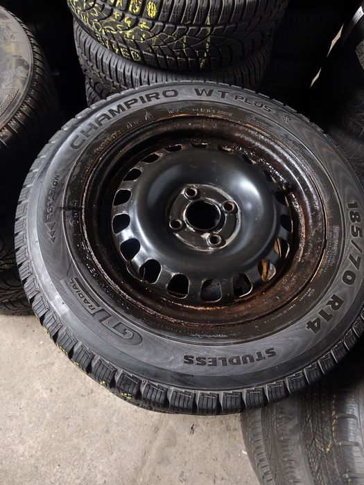 4x100 Opel Koła Zimowe Zima Felgi stalowe stal 5,5 x 14 Et39 Corsa D E Combo C Astra G Adam Vectra B Chevrolet Aveo Daewoo Nubira 185/70 5mm