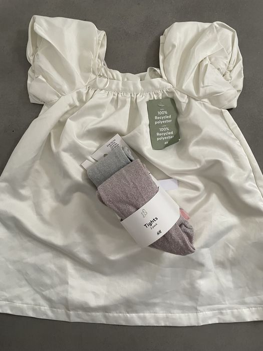 Nowy 2 pak rajstop H&M 110//116 + gratis nowa sukienka