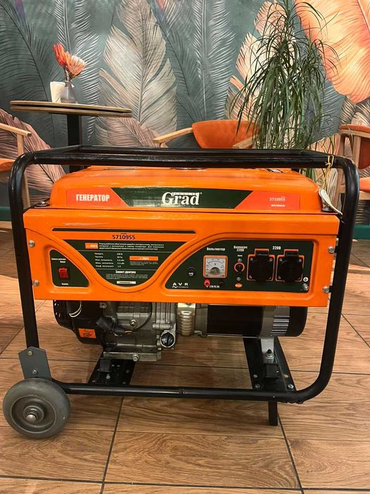 Генератор бензиновий  GRAD 5.0/5.5 КВТ