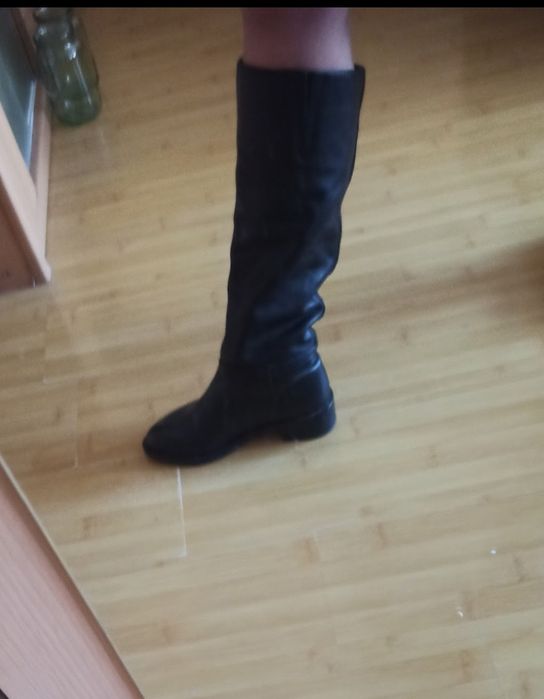 Сапоги еврозима кожа
