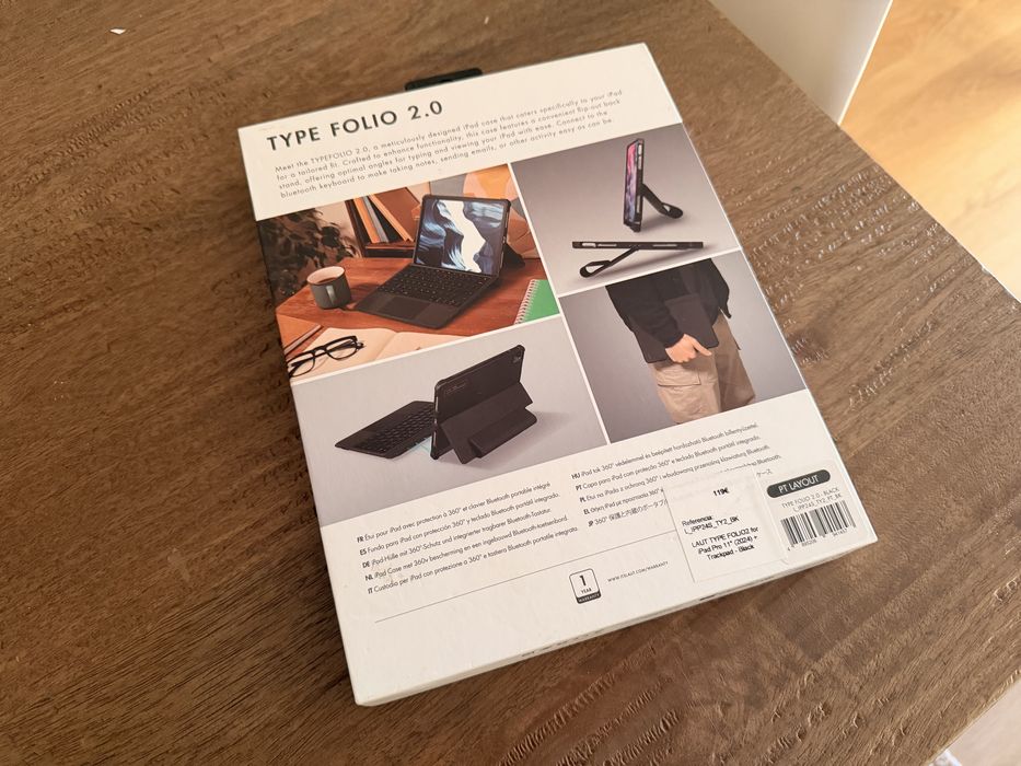 Capa + teclado PT e trackpad LAUT para iPad Pro 11 M4