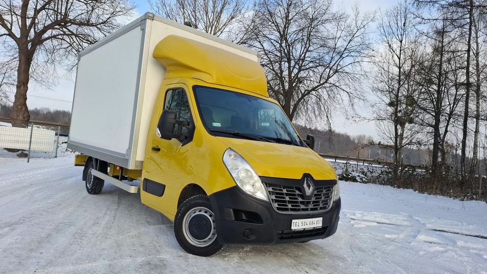 Renault MASTER KONTENER* 8EP. SALON PL*1 WŁAŚCICIEL  Salon Polska * Pełen Serwis * F-Vat 23% * Długa rama- skrzynia /laweta