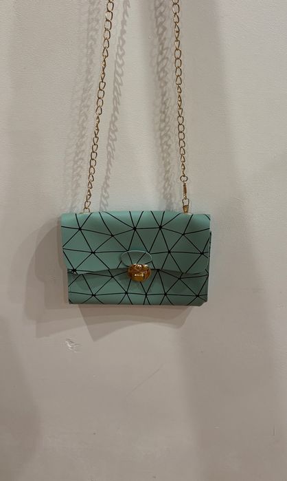 Miętowa torebka mini