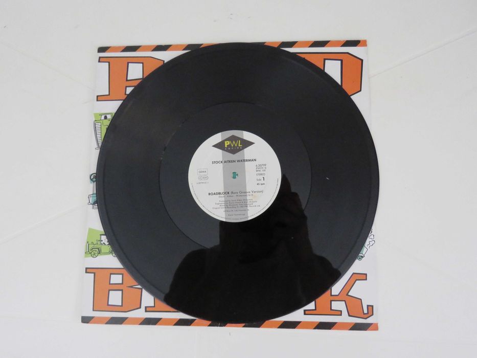 Vinyl 45" (maxi-single): "Road Block", de Stock, Aitken, Waterman