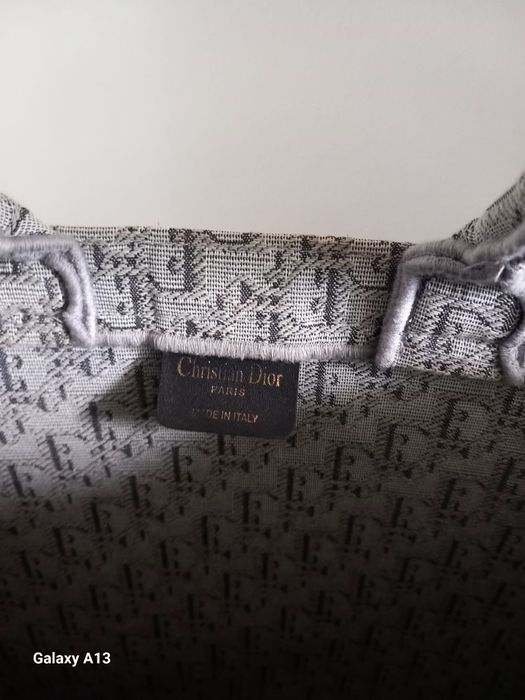 Christian Dior duża szoperka z płótna