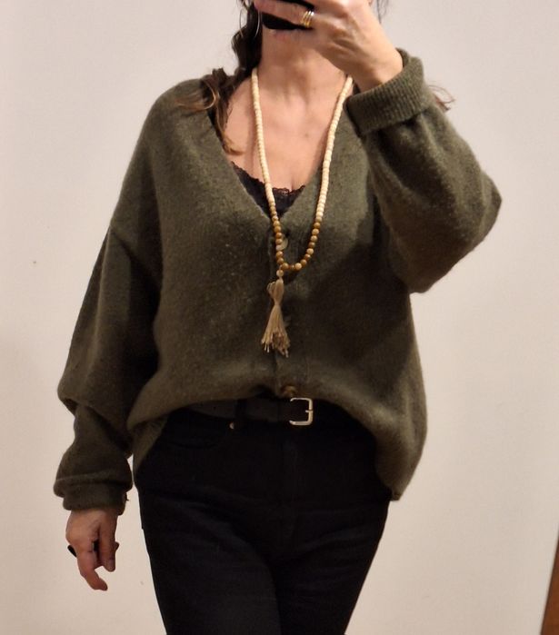 Mango sweter z wełną z alpaki  40 42