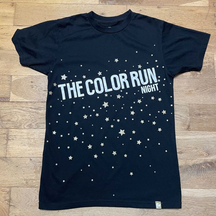 The Color Run Męski Modny T-shirt Gwiazdy Bawełna Rozm. S