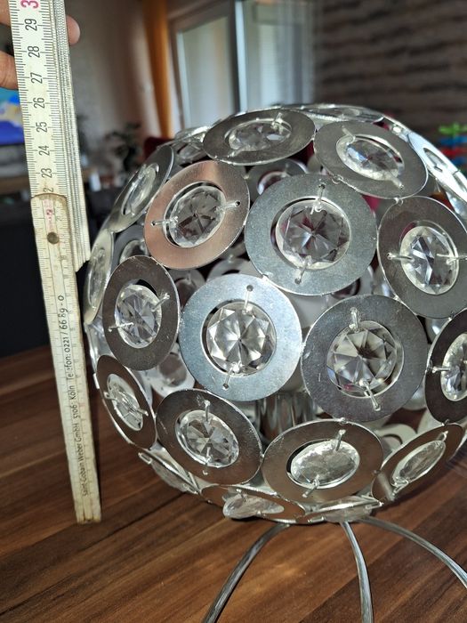 Lampa stojąca. Krysztaly