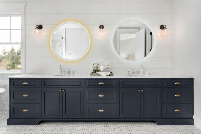 Lustro Okrągłe Led ścienne koło 600 x 600 mm