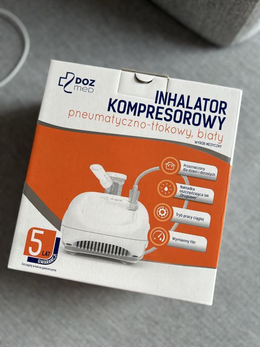 Nowy nieuzywany inhalator kompresorowy