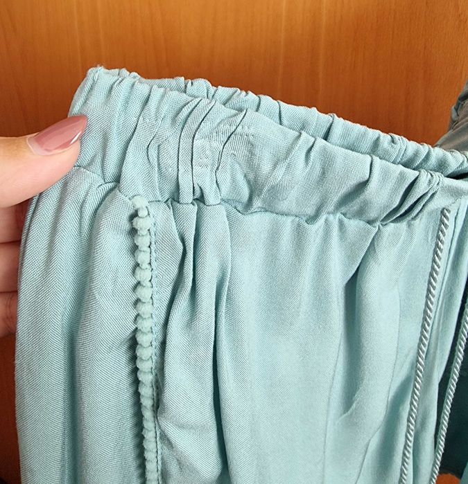 Calções azuis Primark 100% viscose, tamanho 36 - nunca usados