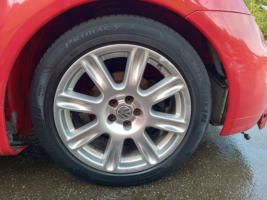 Oryginalne koła alufelgi BBS 17 opony letnie Michelin 205/55-17 / 5x100 / golf 4 new Beetle a3 8l deal Leon skoda octavia