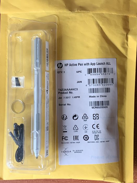 HP Active Pen T4Z24AA stylus 17.5 g Grey, Silver