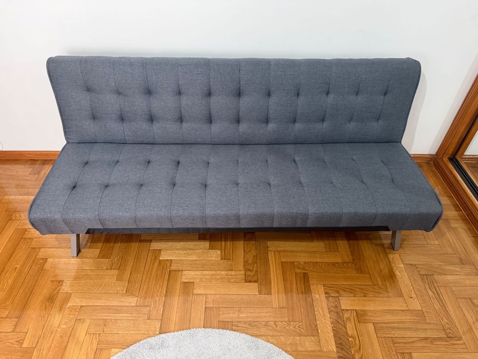 Sofá cama cinza Click Clack Kasa