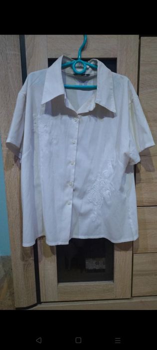 Koszula damska biała XL krótki rękaw
