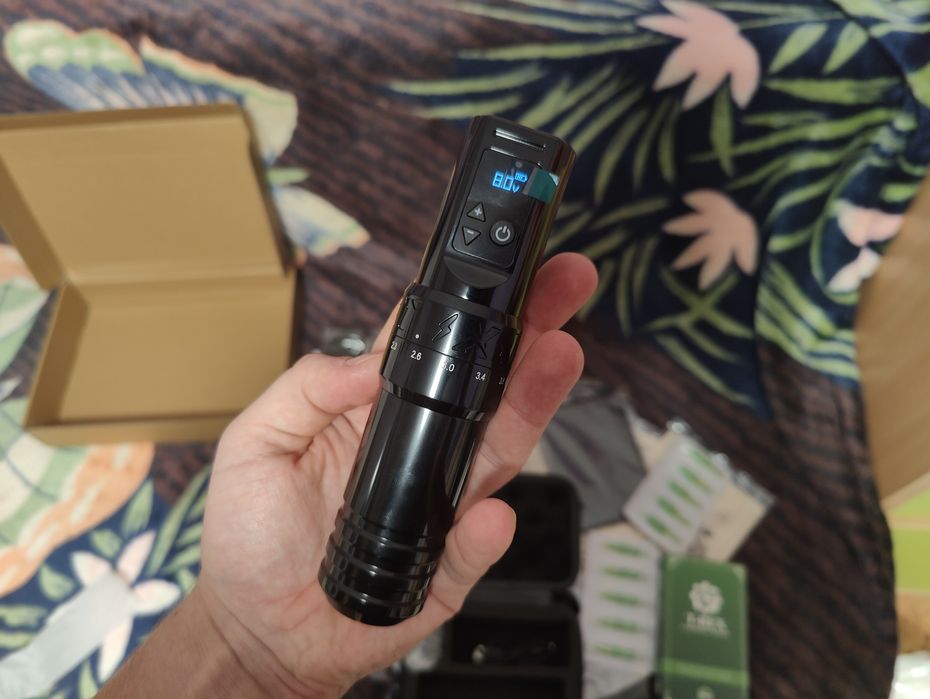 Повний тату набір x-net машинка бездротова зі штучною шкірою та краска