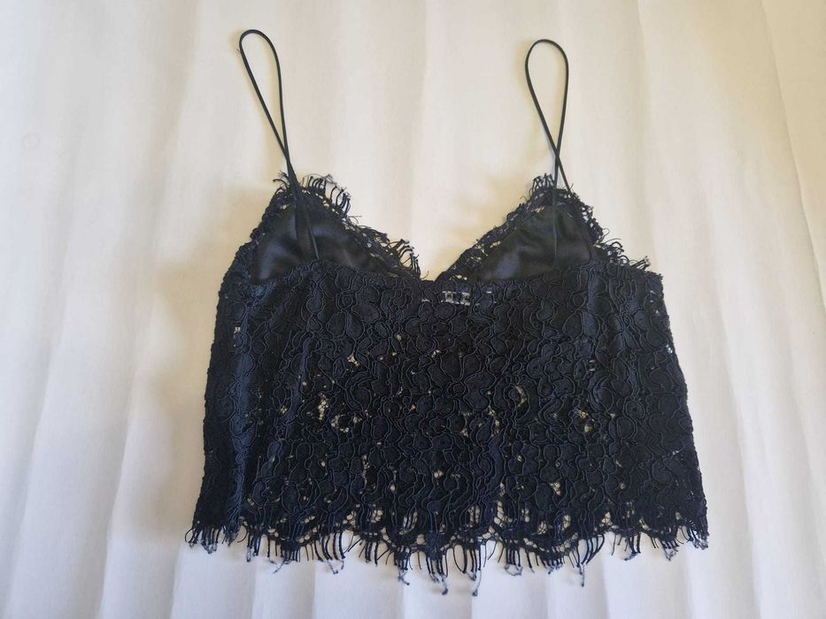 top de alças rendado