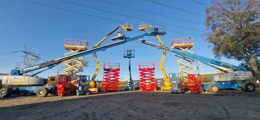 Wynajem podesty ruchome, zwyżki, podnośniki, ładowarki teleskopowe