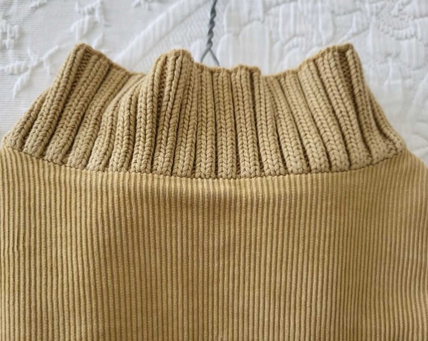 Casaco castanho claro, Zara de bombazine, tamanho L