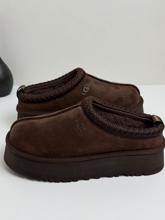 Уггі аг UGG tasman platform chocolate угі зимові на хутрі таз   Угі