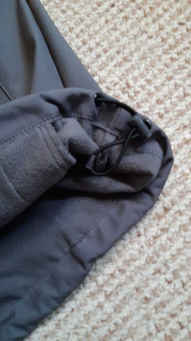 Nowa męska kurtka softshell z kapturem L Seven for 7 szaro-czarna