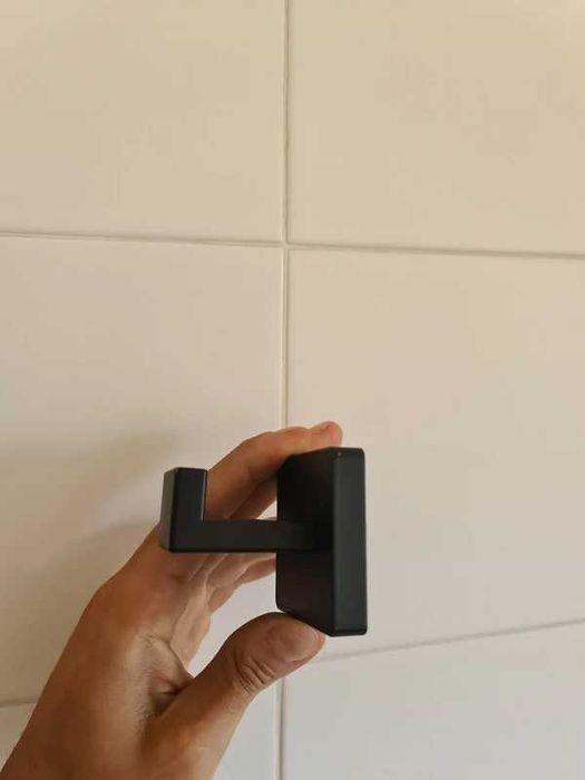 Gancho Cabide Suporte Metálico Auto Adesivo Metal Acessório Toalha