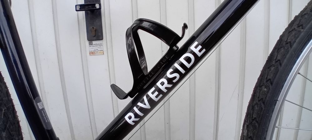 Bicicleta de trekking riverside 100 preto