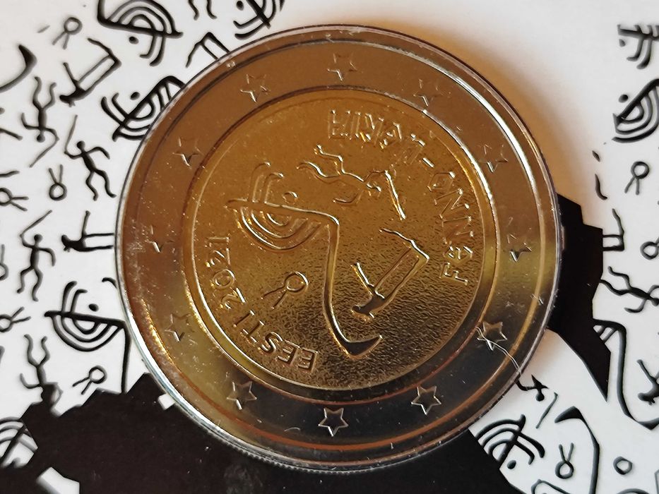 Moeda de 2€ da Estónia (BNC) -Povo Fenno-Ugria