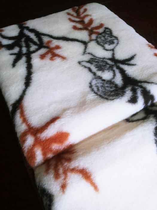 Wełniana nakładka na fotel krzesło