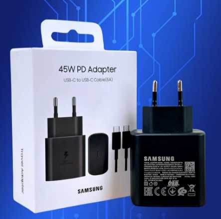 Быстрая зарядка Samsung 45W  + кабель Type-C / Швидка зарядка Samsung