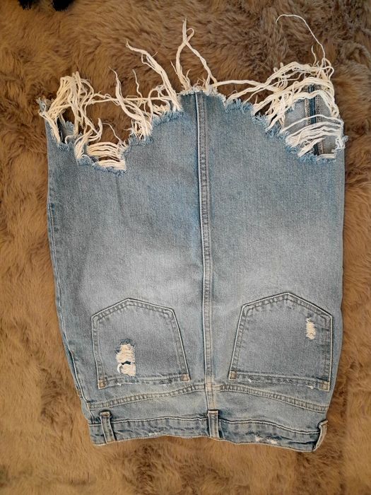 Spódnica jeans xs BIK bok