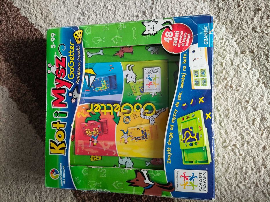 Kot i mysz - gra planszowa logiczna dla dzieci