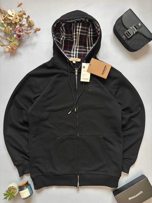 Кофта Zip Hoodie Burberry / зіпка барбері XS-XL худі чорна сіра: 1