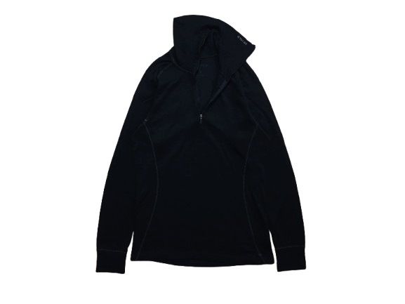 DEVOLD Bluzka Termoaktywna Zip Neck Czarna Damska Wełna Merino r. M