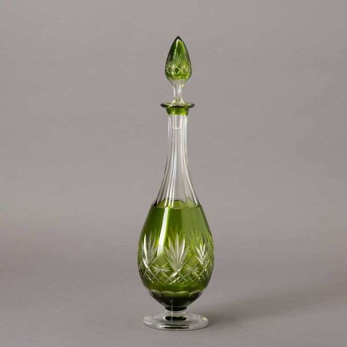 Garrafa antiga em cristal