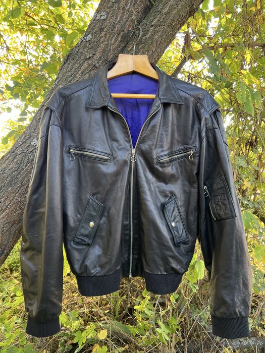 Real Leder bomber jacket